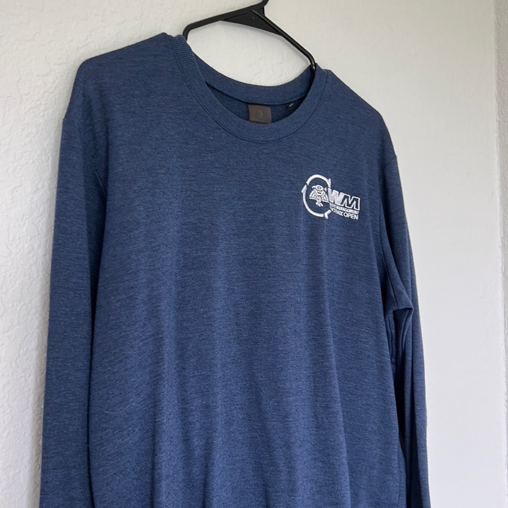 Blue Sweatshirt Waste Management Open